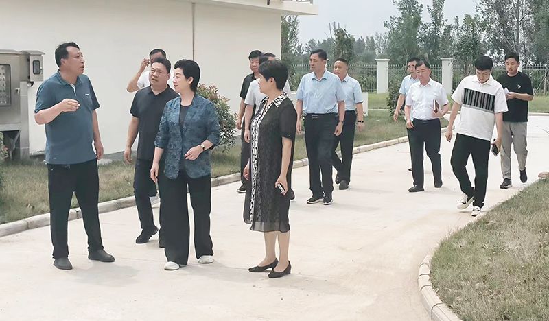 熱烈歡迎各領(lǐng)導視察我司承建的柳河及羅崗污水處理廠項目